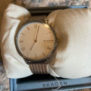 Skagen watch rose gold and silver